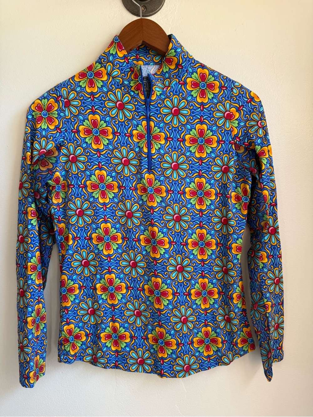 IBKUL Ladies Long Sleeve 1/4 Zip Top-Size XS SPF 50